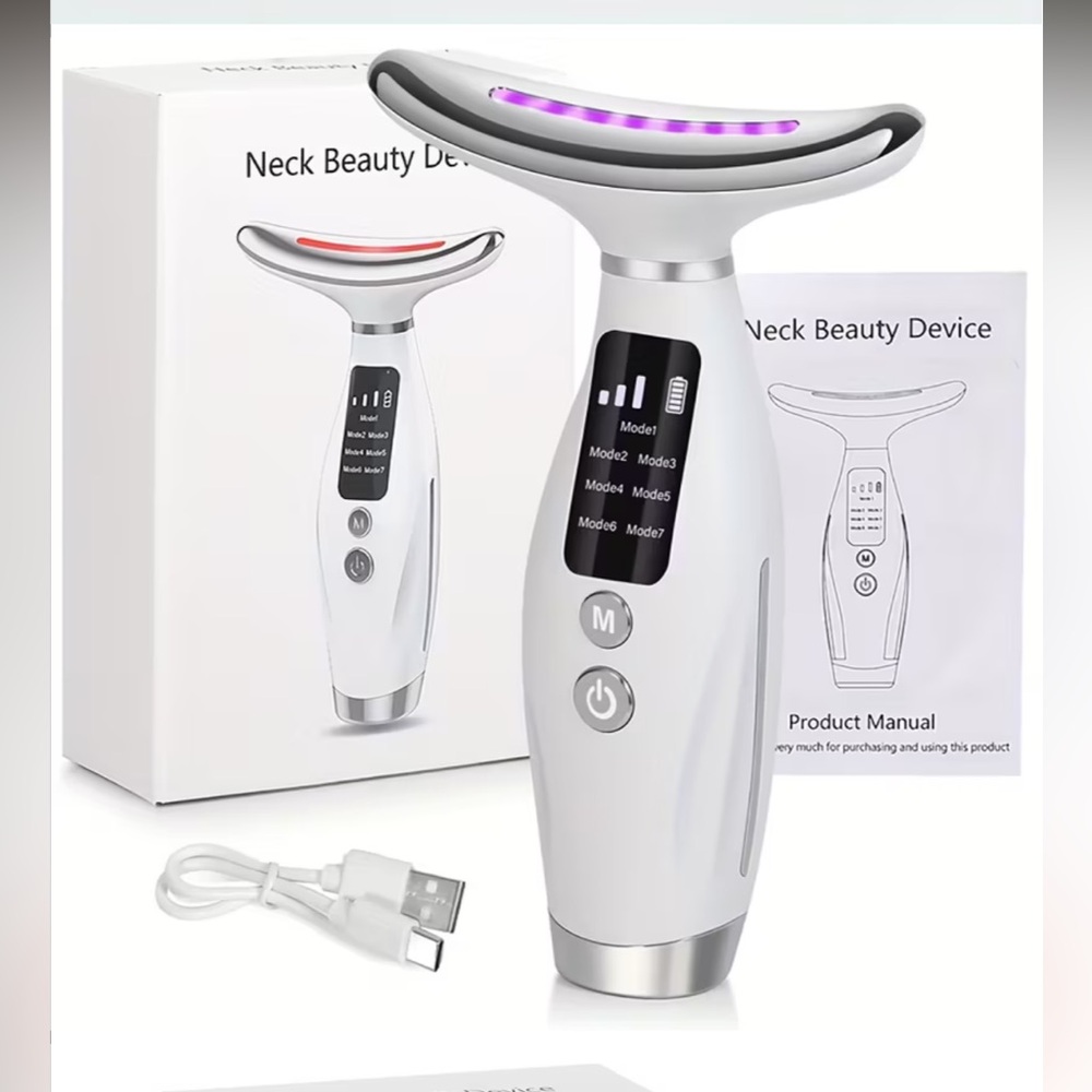Neck beauty device, for face and neck